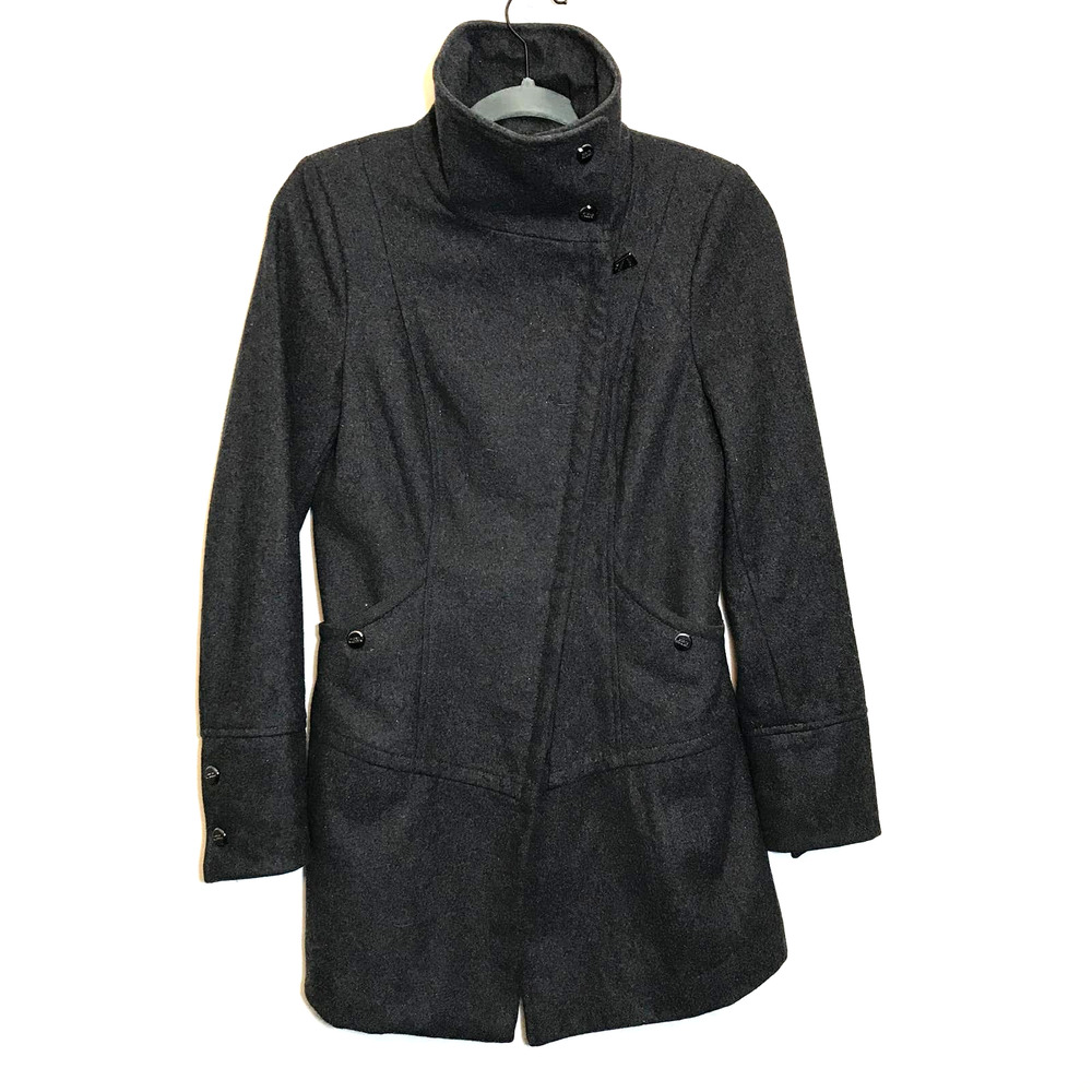 Steve Madden Gray Wool Blend Pea Coat Sz S